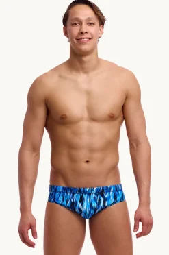 Briefs|Funky Trunks Mens Wing Streak Brief Blue