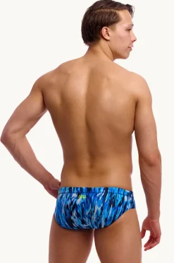 Briefs|Funky Trunks Mens Wing Streak Brief Blue