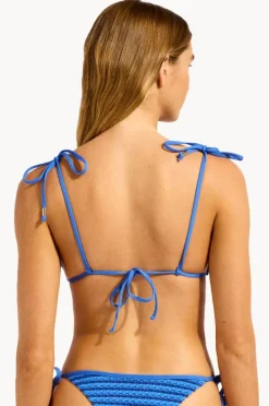 Bikini Tops|Seafolly Mesh Effect Slide Tri Sapphire