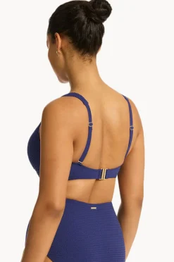 Bikini Tops|Sea Level Messina Cross Front Bra French navy