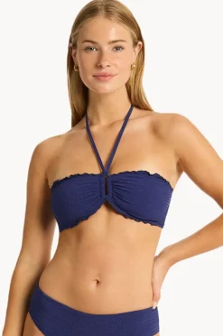 Bikini Tops|Sea Level Messina Ring Bandeau French navy