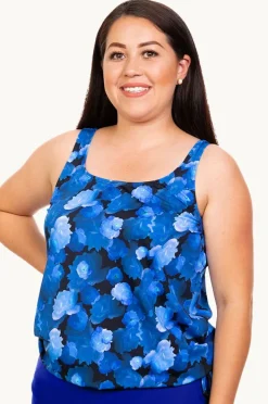 Tankini Tops|T.h.e. Swimwear Island Blouson Tankini Separate Midnight