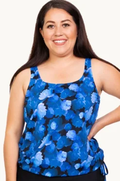 Tankini Tops|T.h.e. Swimwear Island D/DD Cup Blouson Tankini Separate Midnight