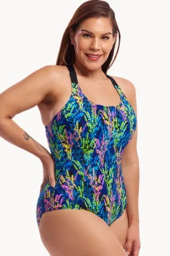 One Pieces|Funkita Midnight Meadow Brace Me Back One Piece Multi