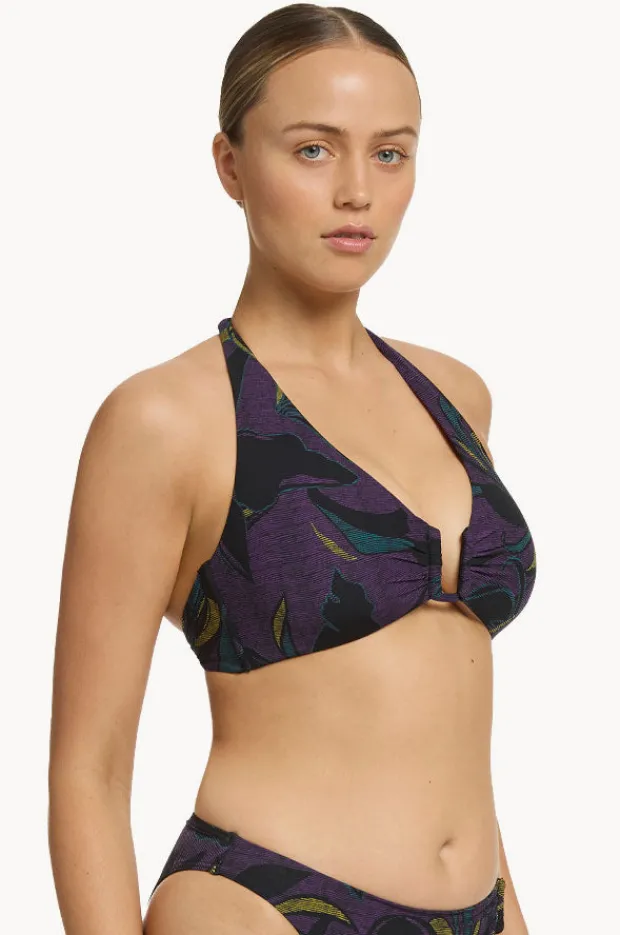 Bikini Tops|Jets Midnight Tropical D/DD Cup Cut Out Top Amethyst