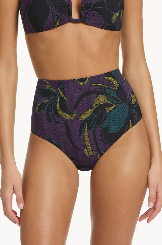 Bottoms|Jets Midnight Tropical High Waist Pant Amethyst