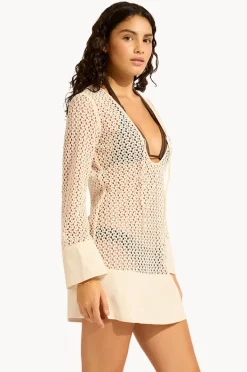 Overswim|Seafolly Mini Cover Up Ecru