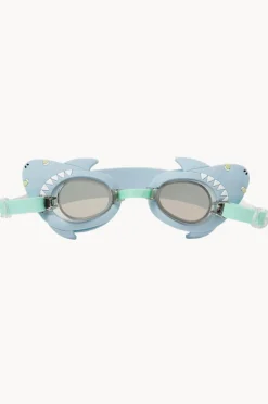 Goggles|Goggles|Sunny Life Mini Salty The Shark Swim Goggle Aqua