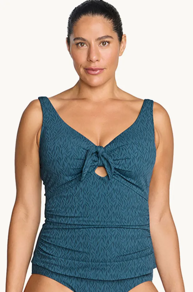 Tankini Tops|Artesands Minque Cezanne D/DD Cup Tankini Separate Dark slate