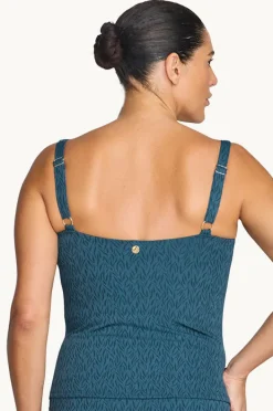 Tankini Tops|Artesands Minque Cezanne D/DD Cup Tankini Separate Dark slate