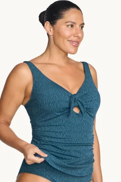 Tankini Tops|Artesands Minque Cezanne D/DD Cup Tankini Separate Dark slate