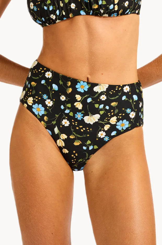 Bottoms|Seafolly Modern Romance High Waisted Pant Black