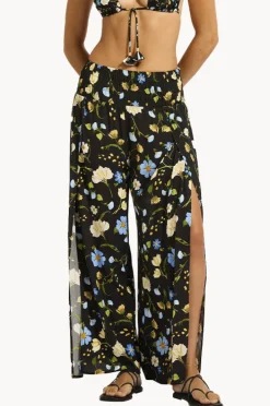 Pants|Seafolly Modern Romance Shirred Waist Wrap Pant BLACK