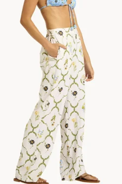 Pants|Seafolly Modern Romance Tailored Wide Leg Pant WHITE