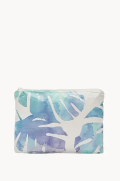 Travel|Bags|Aloha Monstera Mid Pouch Blue/purple