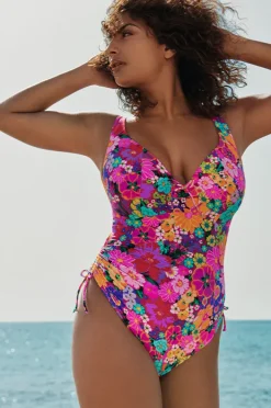 One Pieces|Prima Donna Najac F Cup Plunge One Piece Pink/multi