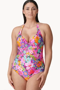 One Pieces|Prima Donna Najac F Cup Plunge One Piece Pink/multi