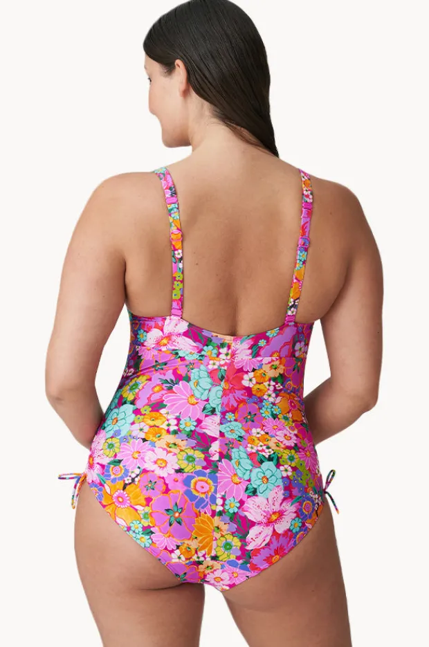 One Pieces|Prima Donna Najac F Cup Plunge One Piece Pink/multi