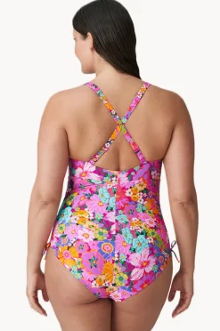 One Pieces|Prima Donna Najac F Cup Plunge One Piece Pink/multi