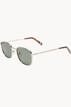 Sunglasses|Sunglasses|Le Specs Neptune Deux Sunglasses Gold