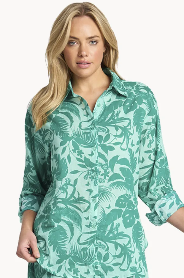 Tops|Sunseeker Neverland Boyfriend Shirt Envy