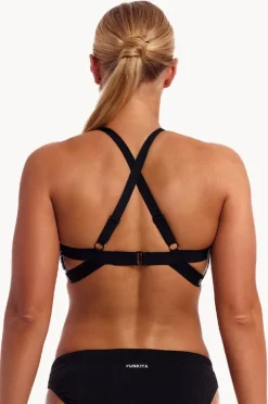 Bikini Tops|Funkita Night Flyer Hi Light Swim Top Black/white