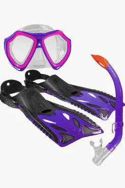 Snorkelling|Land u0026 Sea Sports Nipper Junior Snorkel Set Violet