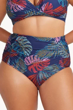 Bottoms|Artesands Nu Ornare Raphael High Waist Pant Navy