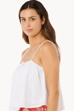 Tops|Rip Curl Oasis Broderie Top WHITE