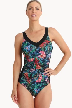 One Pieces|Poolproof Oasis E/F Cup Vee One Piece BLACK