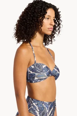 Bikini Tops|Jets Oasis Paisley Bandeau Cream