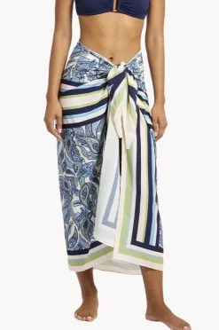 Sarongs|Jets Oasis Paisley Sarong Ink