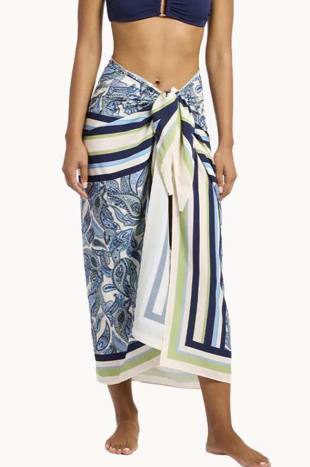 Sarongs|Jets Oasis Paisley Sarong Ink