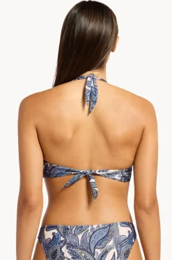 Bikini Tops|Jets Oasis Paisley Twist Front Top Cream