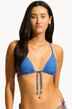 Bikini Tops|Seafolly Oasis Slide Tri Marine