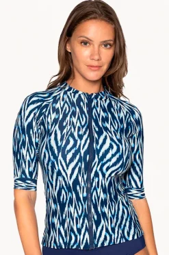 Rashies & Sunsuits|Nip Tuck Odisha Yvonne Suntop Navy