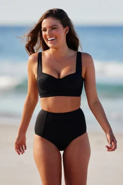 Bikini Tops|Une Piece Original Bustier Balconette BLACK