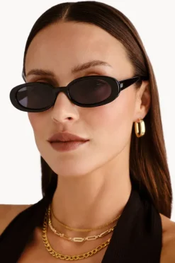 Sunglasses|Sunglasses|Le Specs Outta Love Sunglasses Black