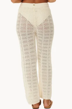 Pants|Rip Curl Pacific Dreams Crochet Pant Natural