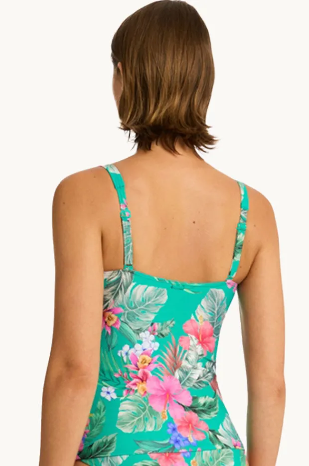 Tankini Tops|Sea Level Pacifico Twist Front Tankini Separate Evergreen