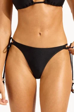 Bottoms|Seafolly Palermo Loop Tie Side Rio Pant Black