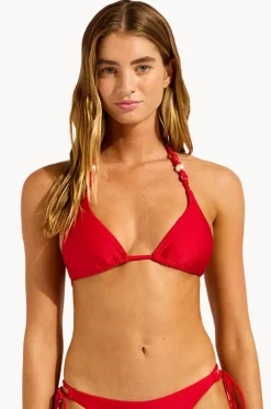 Bikini Tops|Seafolly Palermo Slide Tri Red
