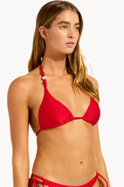 Bikini Tops|Seafolly Palermo Slide Tri Red