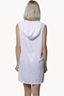 Overswim|J.valdi Palms Terry Sleeveless Zip Hoodie White