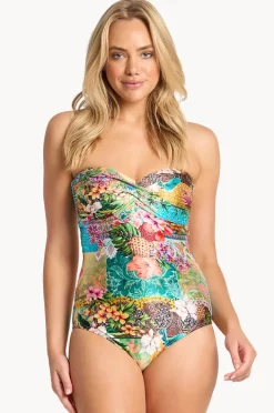One Pieces|Sunseeker Papaya Twist Bandeau One Piece Multi