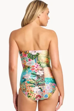 One Pieces|Sunseeker Papaya Twist Bandeau One Piece Multi