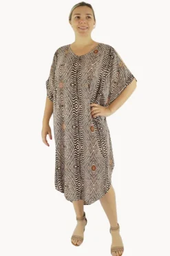 Dresses|Sundrenched Papua Tea Tree Dress Brown