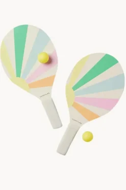 Beach & Pool Games|Gifts|Sunny Life Pastel Gelato Beach Paddle Set Blue/natural