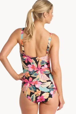 One Pieces|Jantzen Phuket F/g Cup Multi Ruched One Piece Black