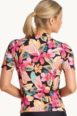 Rashies & Sunsuits|Jantzen Phuket Short Sleeve Suntop Black